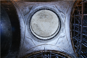  نمایی  از  سقف  محراب.  بخش  قدیمی‌تر  قره‌کلیسا 