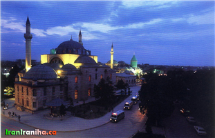  آرامگاه  مولانا،  قونیه.  عکس  از  کتاب:  Mevlana  and  Konya 